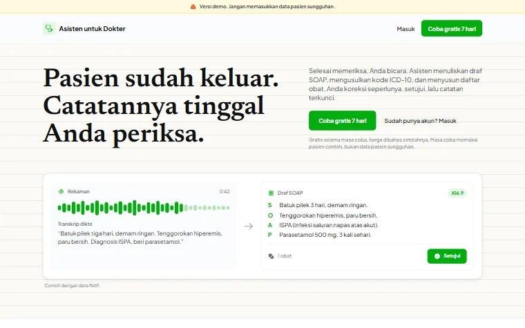 Halaman utama Klinik Saya