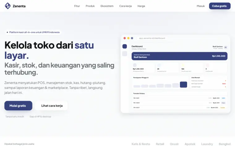 Halaman utama Zenenta